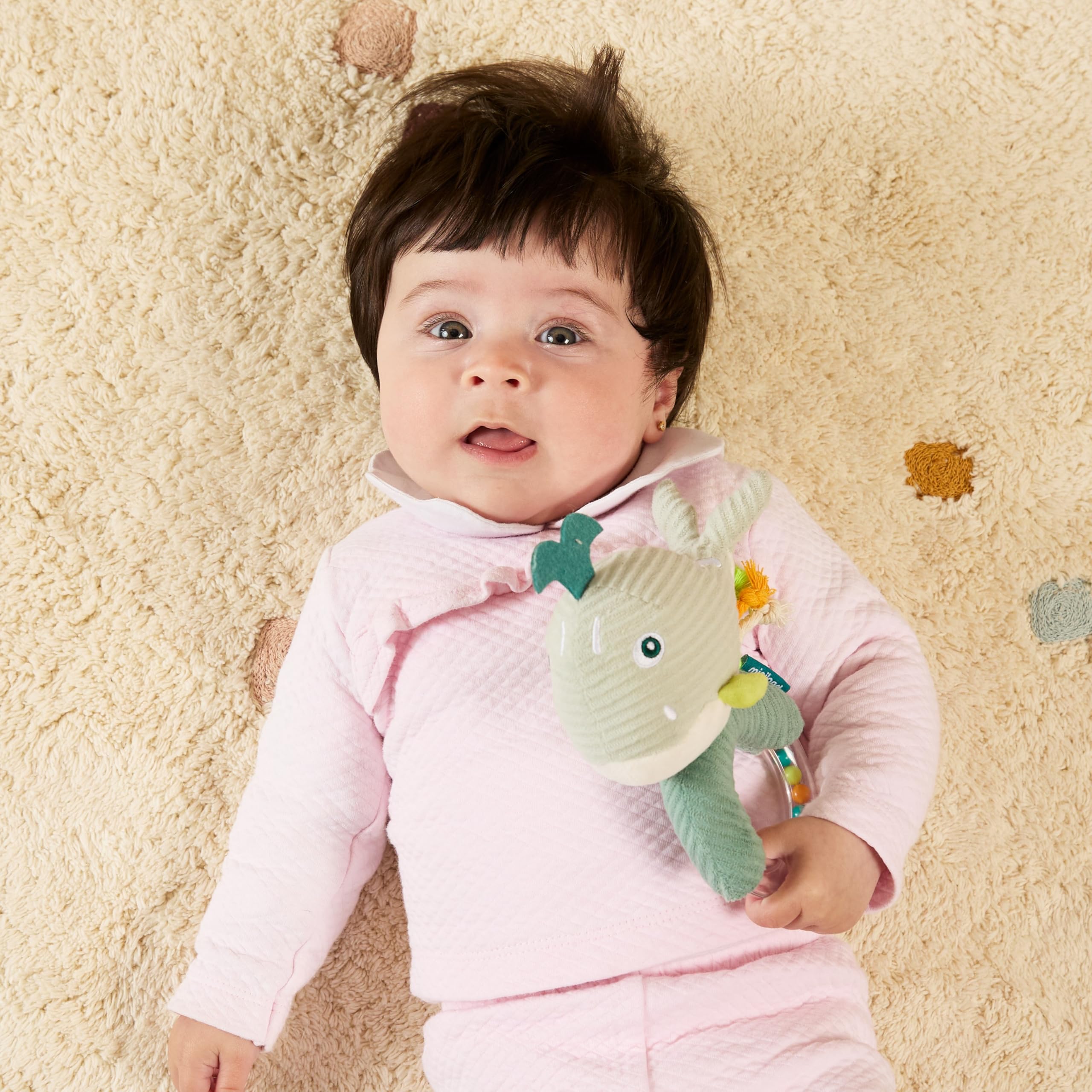 Miniland - Baby Rattle: Soft, Lightweight and Stimulating, Ideal for Early Sensory Discoveries from Birth (Ocean) - Image 2
