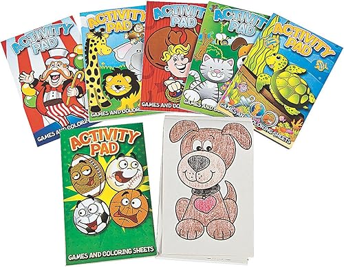 Fun Express Bloc de actividades surtido de accesorios de fiesta - 12 piezas