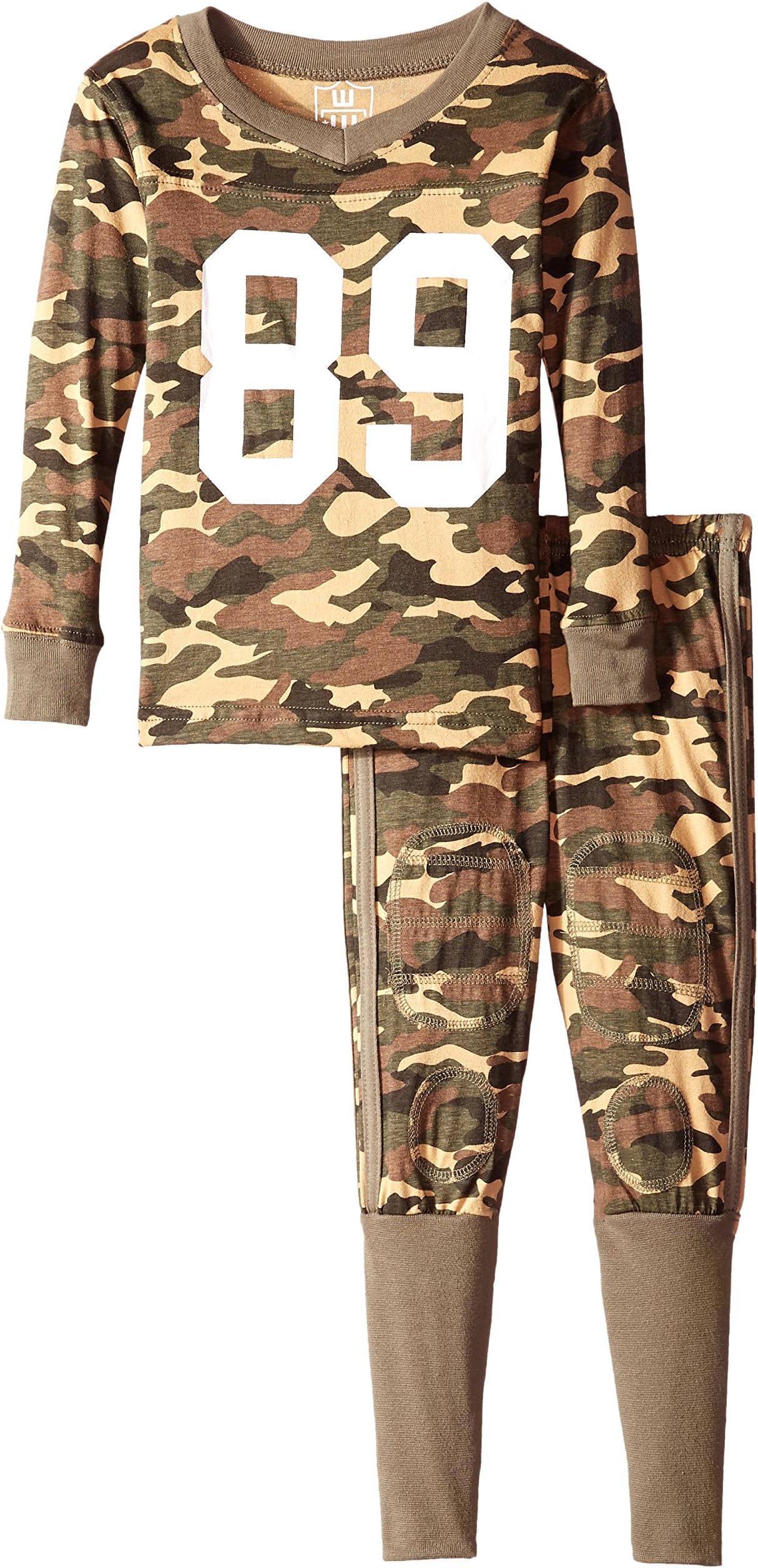 Wes and WillyBig Boys' Slim Camo Football Pajama