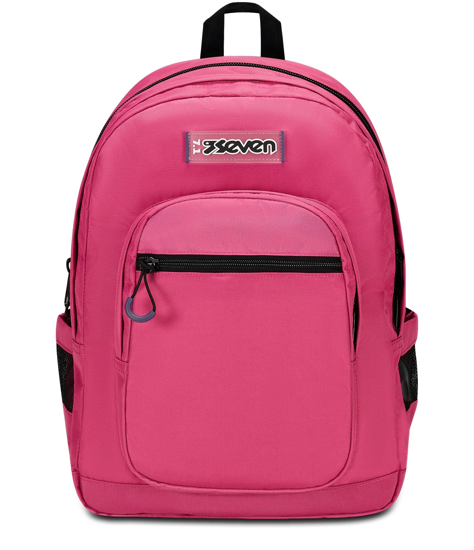 Seven Freethink School Backpack, Fuchsia, Unisex, Double Compartment Backpack with USB Support, PC or Tablet Pocket and Bottle Pocket, Medium and Upper Backpack, Pink, Taglia Unica, Backpack