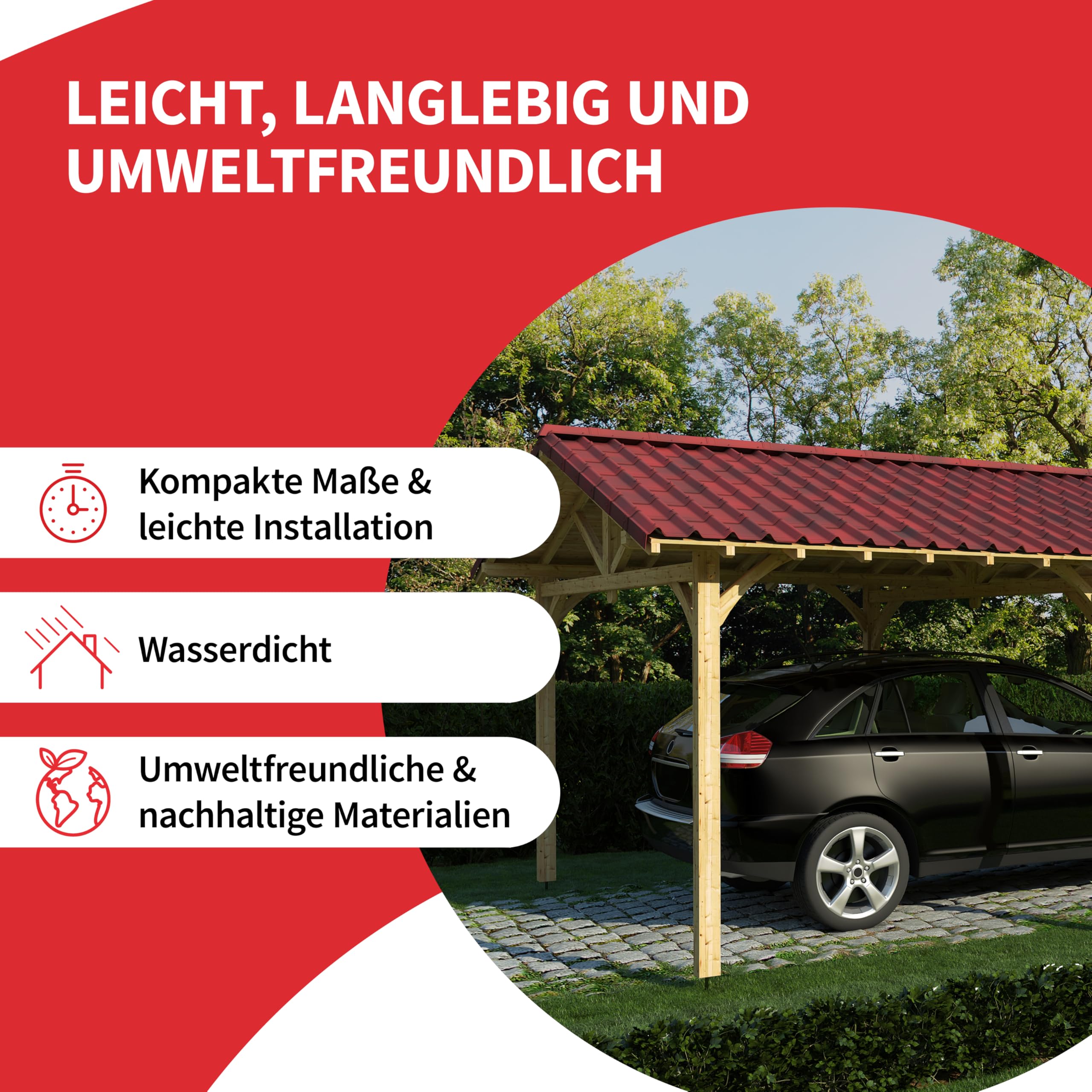 Onduvilla 7x Tegole impermeabili per copertura tetti gazebo casa garage Ondulina
