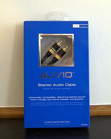 AUVIO Cable de Audio estéreo 6-ft. 15 – 221 : Amazon.com.mx: Electrónicos