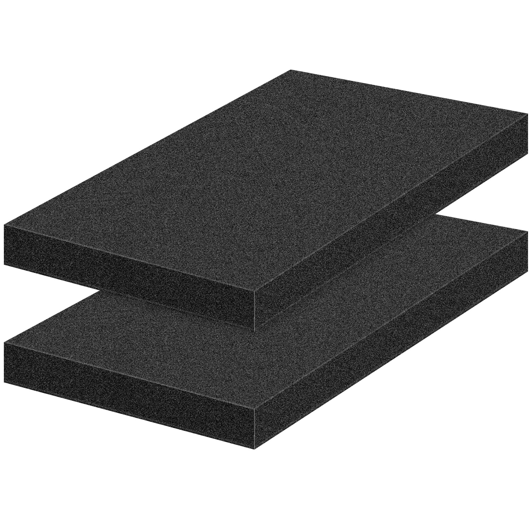 2 PCS Polyurethane Foam Sheets 16" L x 12" W x 1.6" T Packing Foam Inserts Cuttable Craft Foams Cushion Foams High Density Foam Pads for Case, Tool
