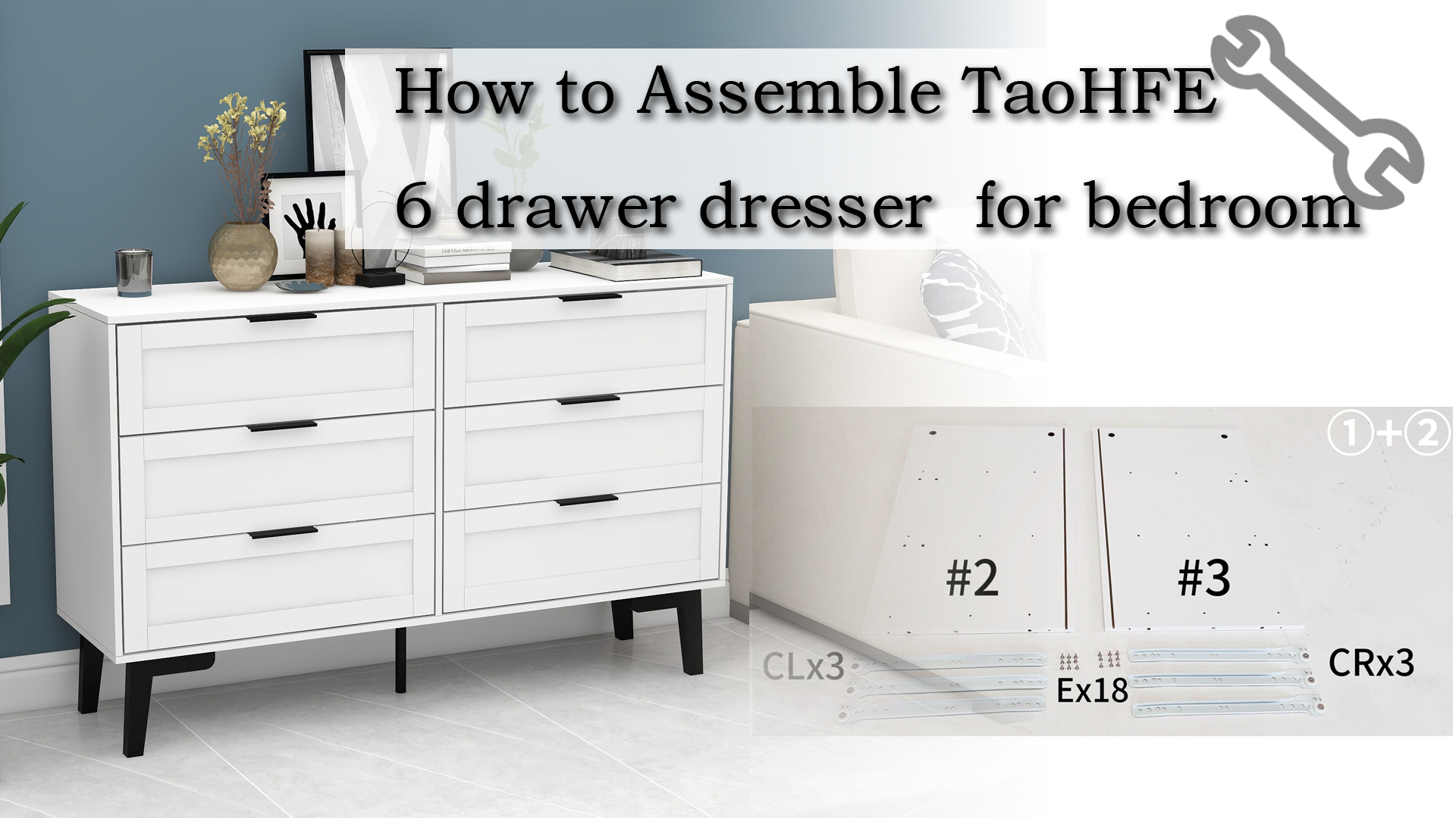 Watch How to Assemble 6 drawer dresser for bedroom on Amazon Live