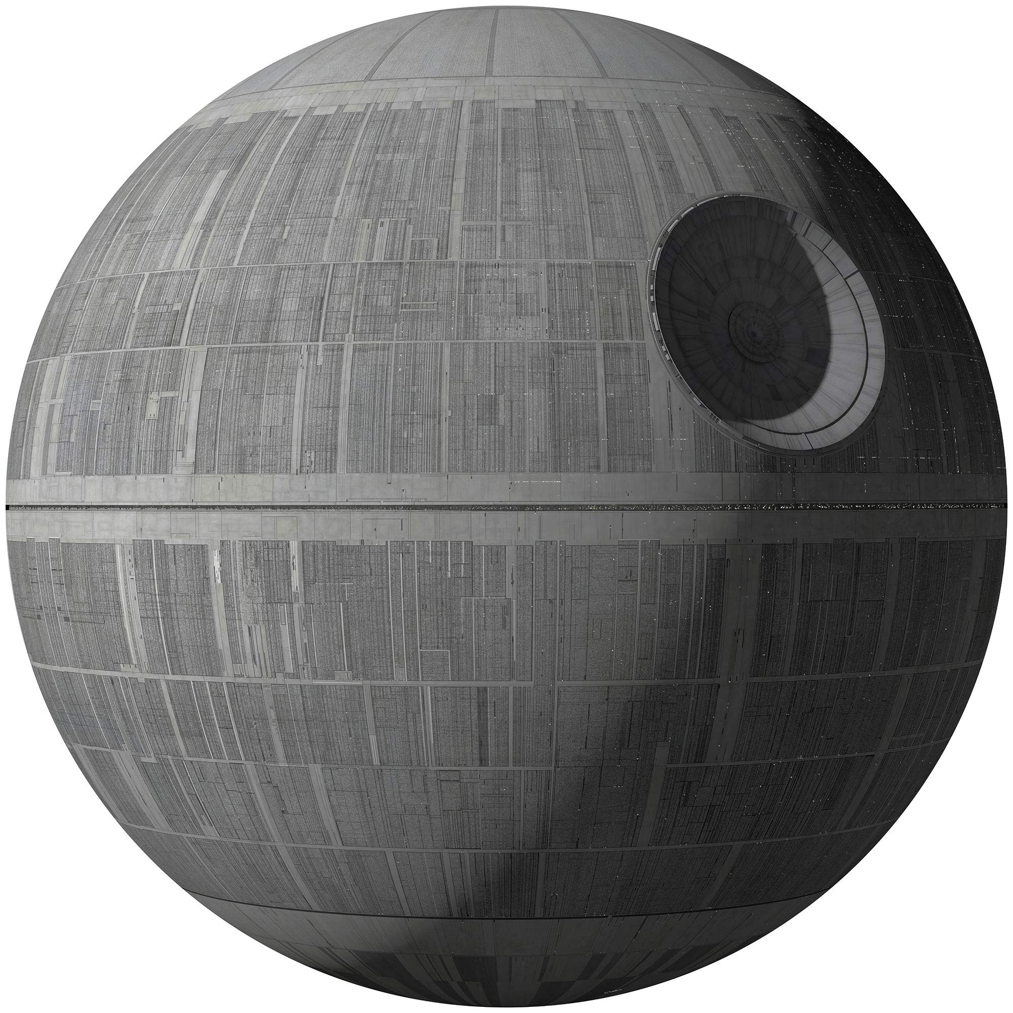 Komar STAR WARS selbstklebende und konturgeschnittene Vlies Fototapete Star Wars XXL Death Star - Größe: 127 x 127 cm - Wandtattoo, Kinderzimmer