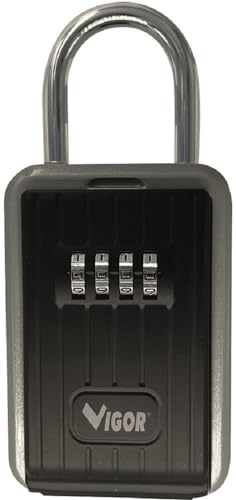 Vigor Cassetta Portachiavi V-PC Padlock con Arco 9x4x12cm Vigor Cassetta Portachiavi V-PC Padlock con Arco 9x4x12cm