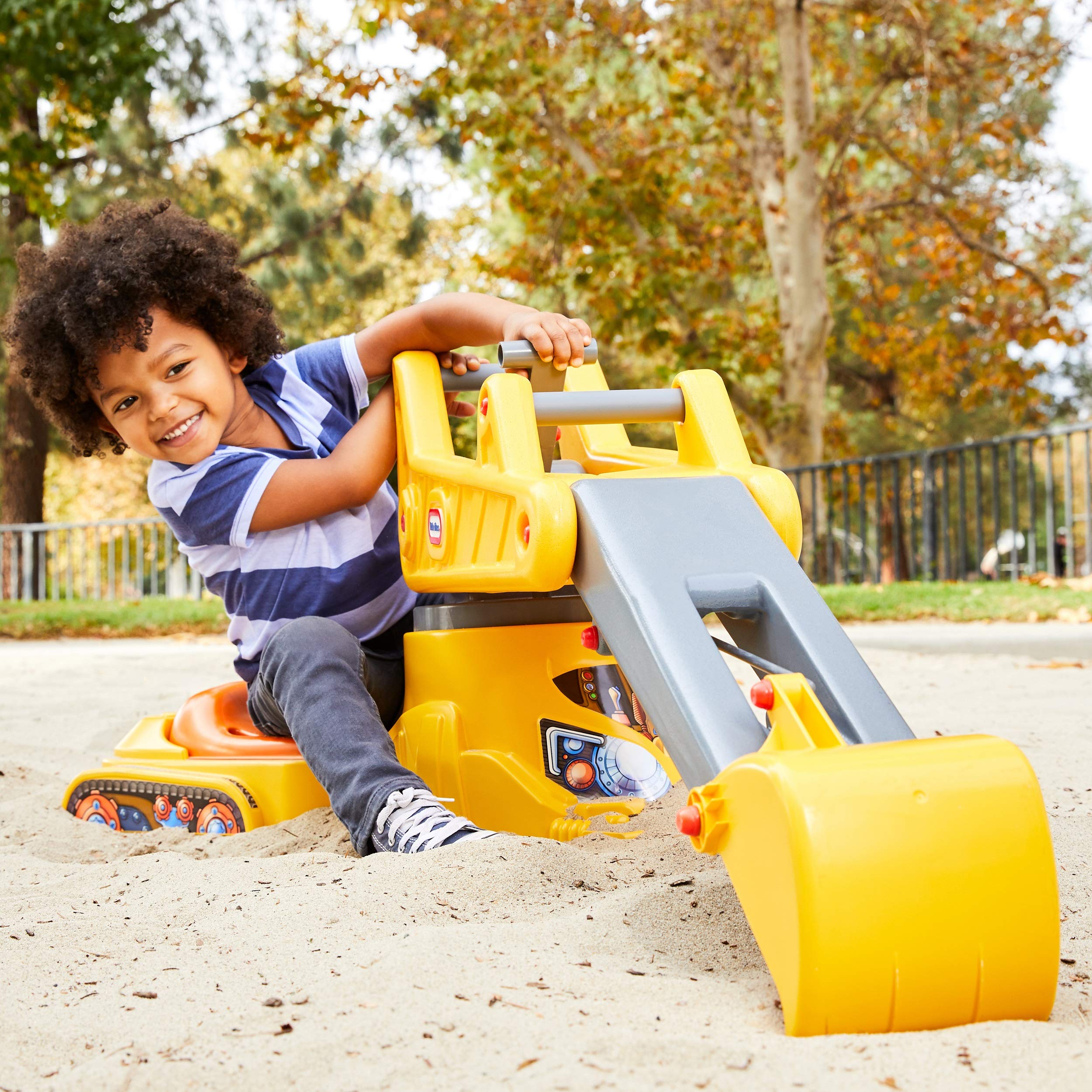 Kleine Tikes You Drive Excavator Sand Spielzeug Kinder können Sitz, Schaufel und Dump