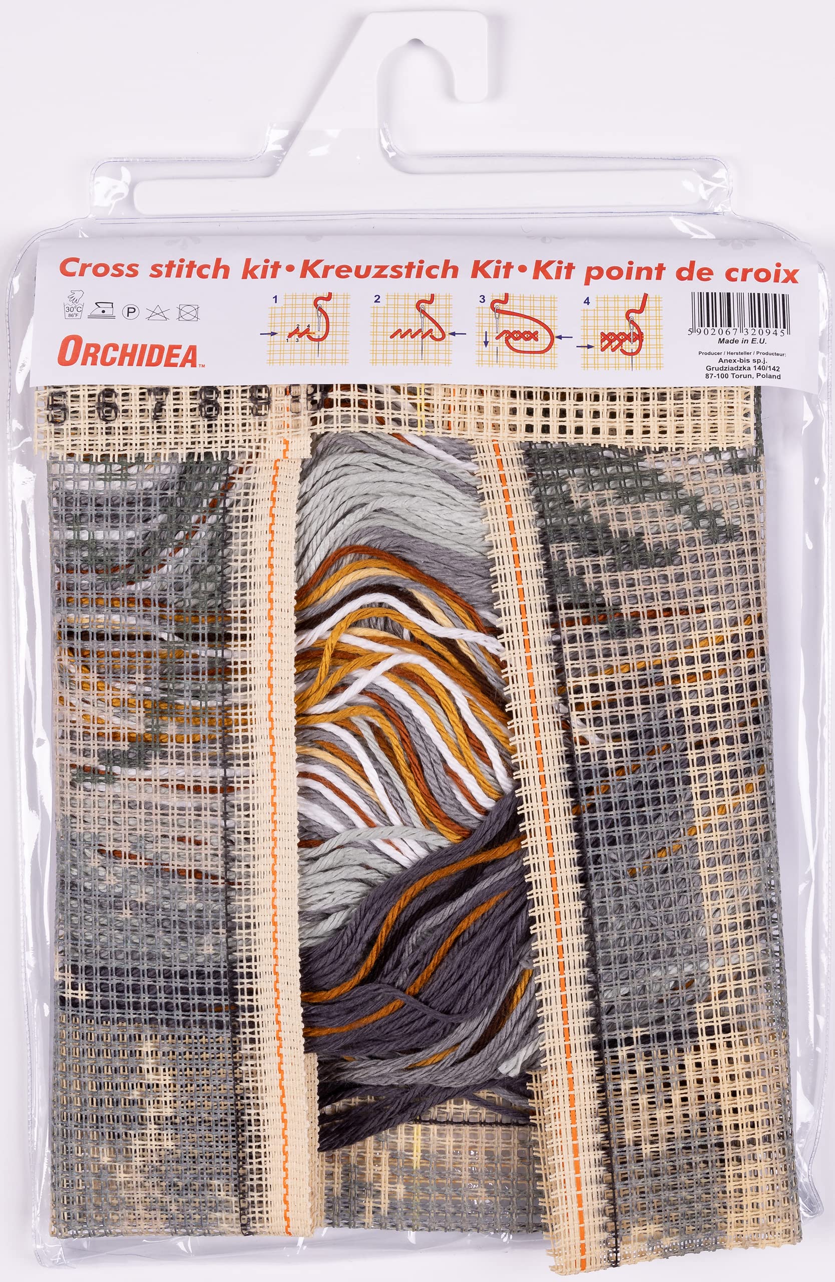 Kit De Punto De Cruz - Set De Bolas Navideñas - Orchidea | Las Tijeras