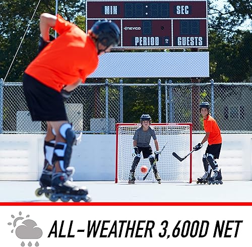 Miniatura 7 de Franklin Sports Portería de Hockey - NHL - PVC - 54 x 44 Pulgada Rojo