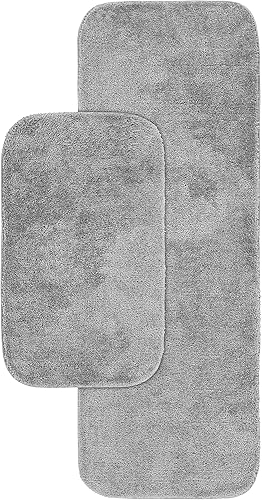 Miniatura 78 de Garland Rug 2 alfombras de baño tradicionales de nailon lavables de espuma marina (17 x 24 pulgadas, 21 x 34 pulgadas), suaves, absorbentes y Espuma
