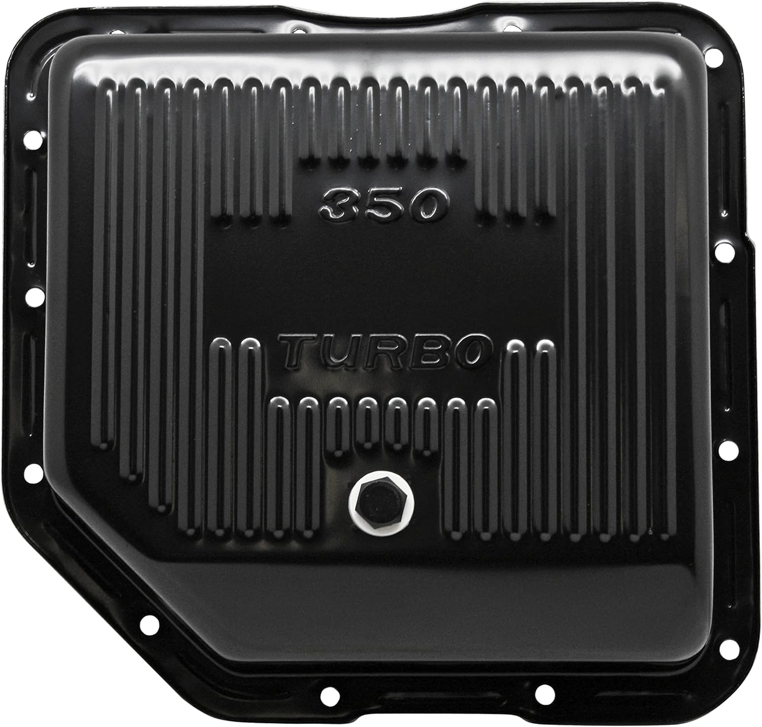 Compatible/Replacement for CHEVY/GM TURBO TH-350 STEEL TRANSMISSION PAN (DEEP SUMP) - BLACK