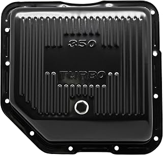 Compatible/Replacement for CHEVY/GM TURBO TH-350 STEEL TRANSMISSION PAN (DEEP SUMP) - BLACK
