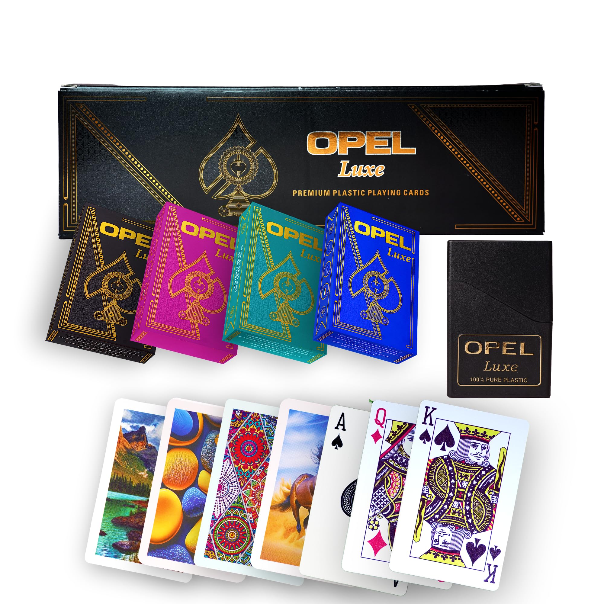 Emperors OPEL Luxe Premium Playing Cards (Dozen Box (12 Decks, 3 of Each Colour)) (B0CNLP5V5V) Amazon Price History, Amazon Price Tracker