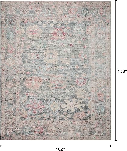 Vista 20 de Loloi II Elysium - Alfombra de pasillo color plata/multi de 2'-6" x 7'-6" Plateado y multicolor,Carbón / Multi,Mezclilla/Multi,Grafito/Multi,Multi