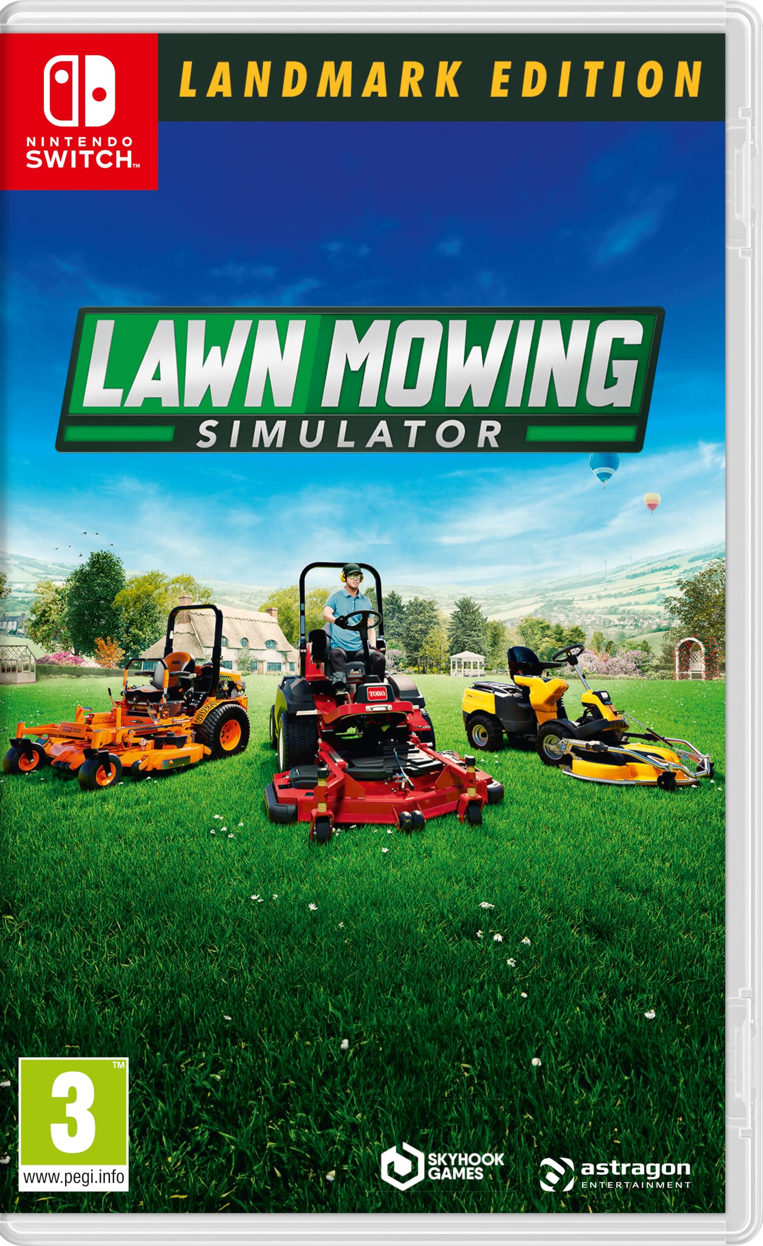 Lawn Mowing Simulator Landmark Edition Nintendo Switch soluciona el aburrimiento con simulación 8