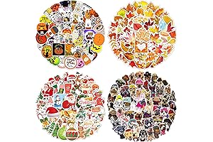 Spooky Doggy Decor with 200 PC Halloween Vinyl Stickers