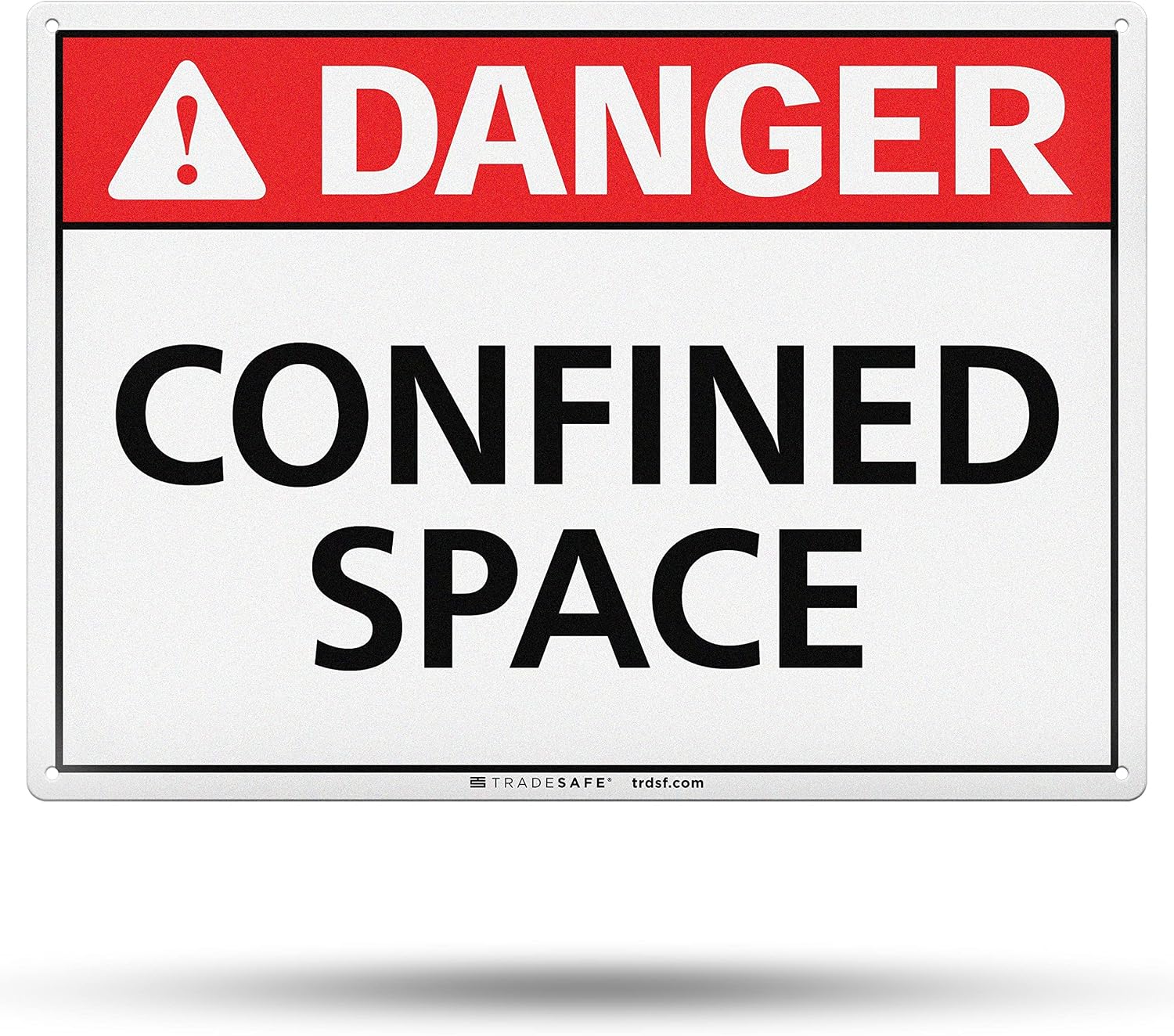 TRADESAFE Danger High Voltage Sign - Peligro Alto Voltaje Spanish Sign, Danger Sign, Quick Install Aluminum Safety Sign, Light Reflective, UV-Resistant, Waterproof, 14” X 10” Signs for Business
