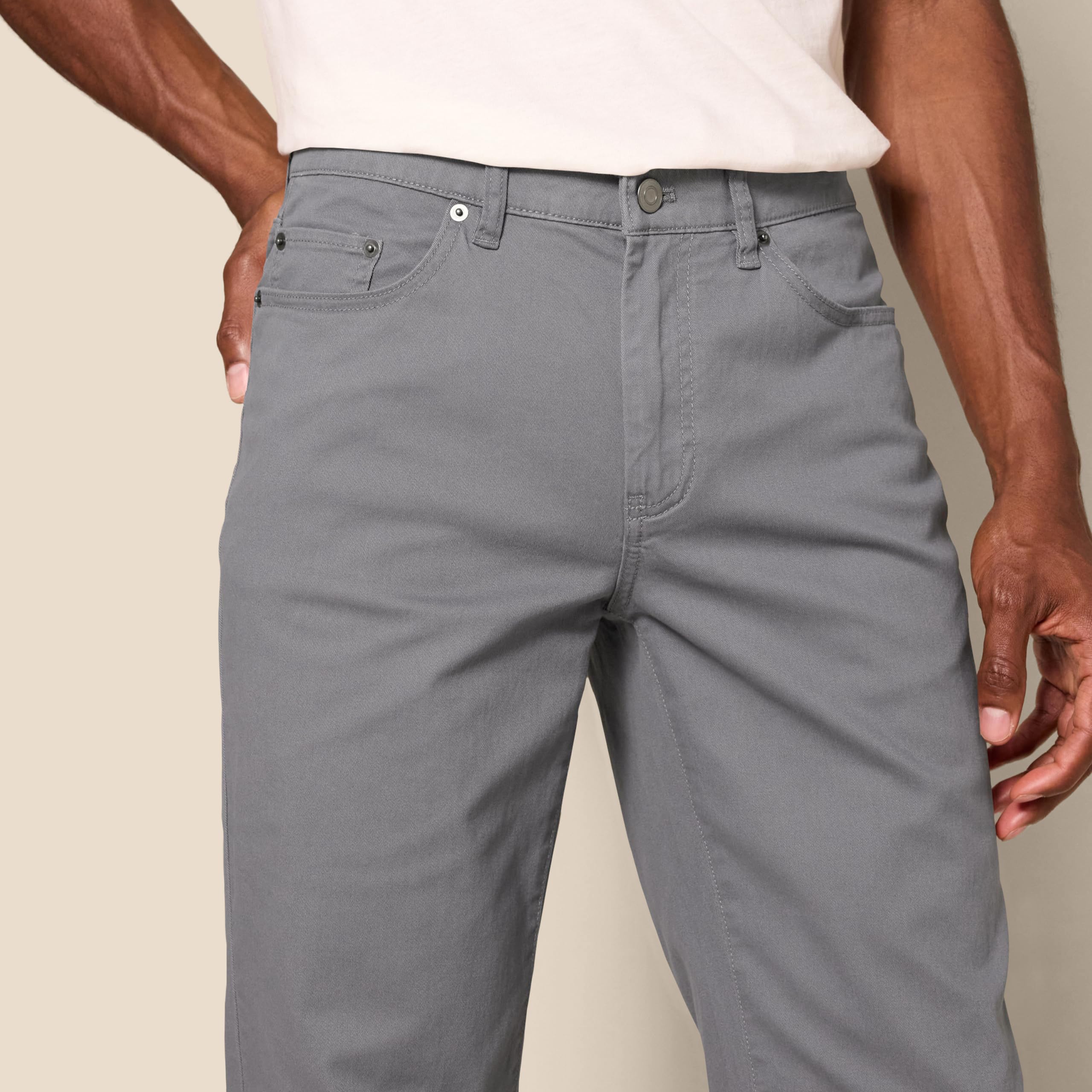 Amazon Essentials Pantalon en Sergé Stretch 5 Poches Coupe Athlétique (Grandes Tailles Disponibles) Homme