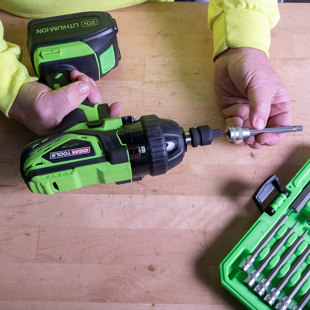 OEMTOOLS 23903 12 Piece Metric Magnetic Long Hex Bit Socket