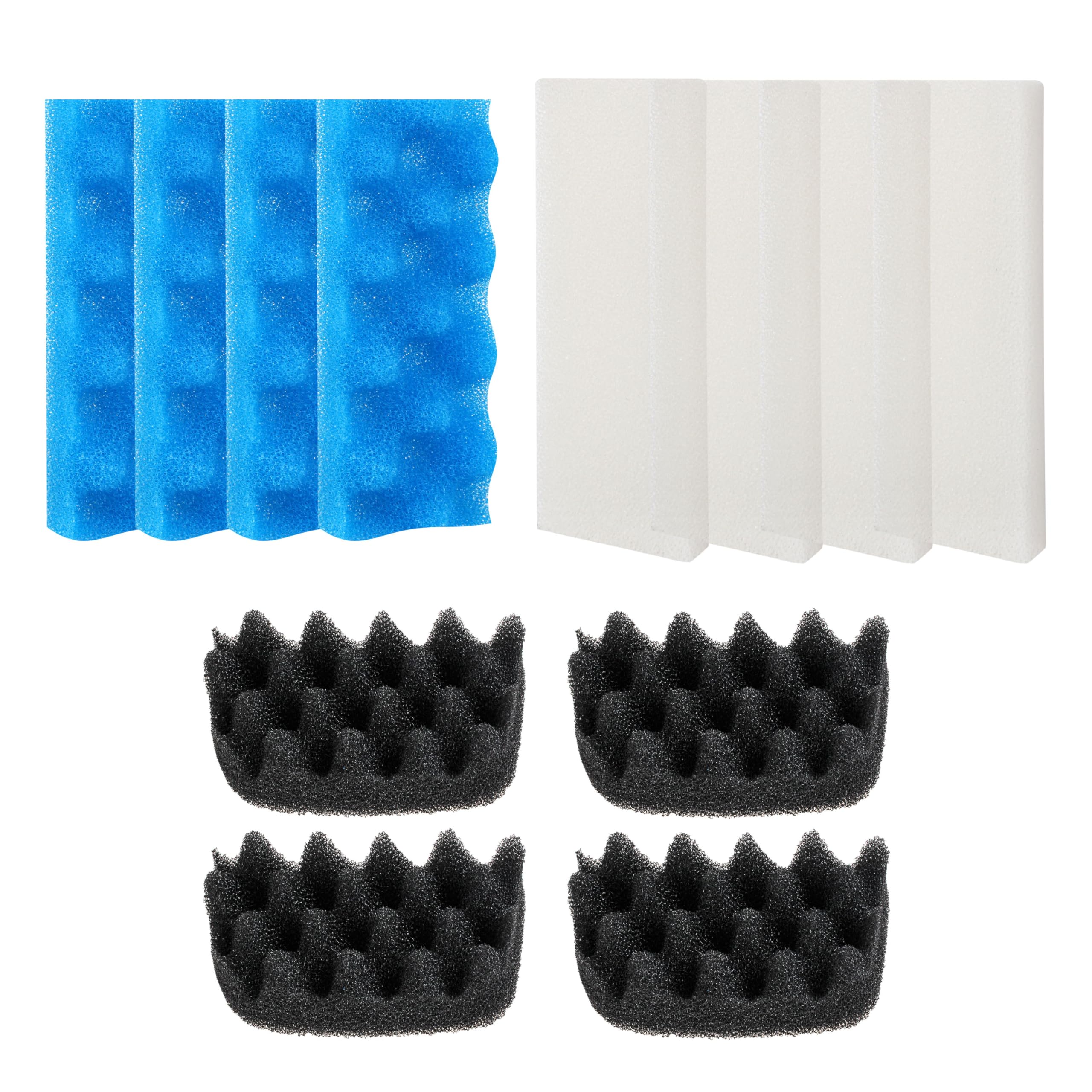 12Pcs Canister Filter Media for Fluval 306/307 Bio Foam Value Pack, Replacement Aquarium Filter Medias (12Pcs Canister Filter Media 306/307)