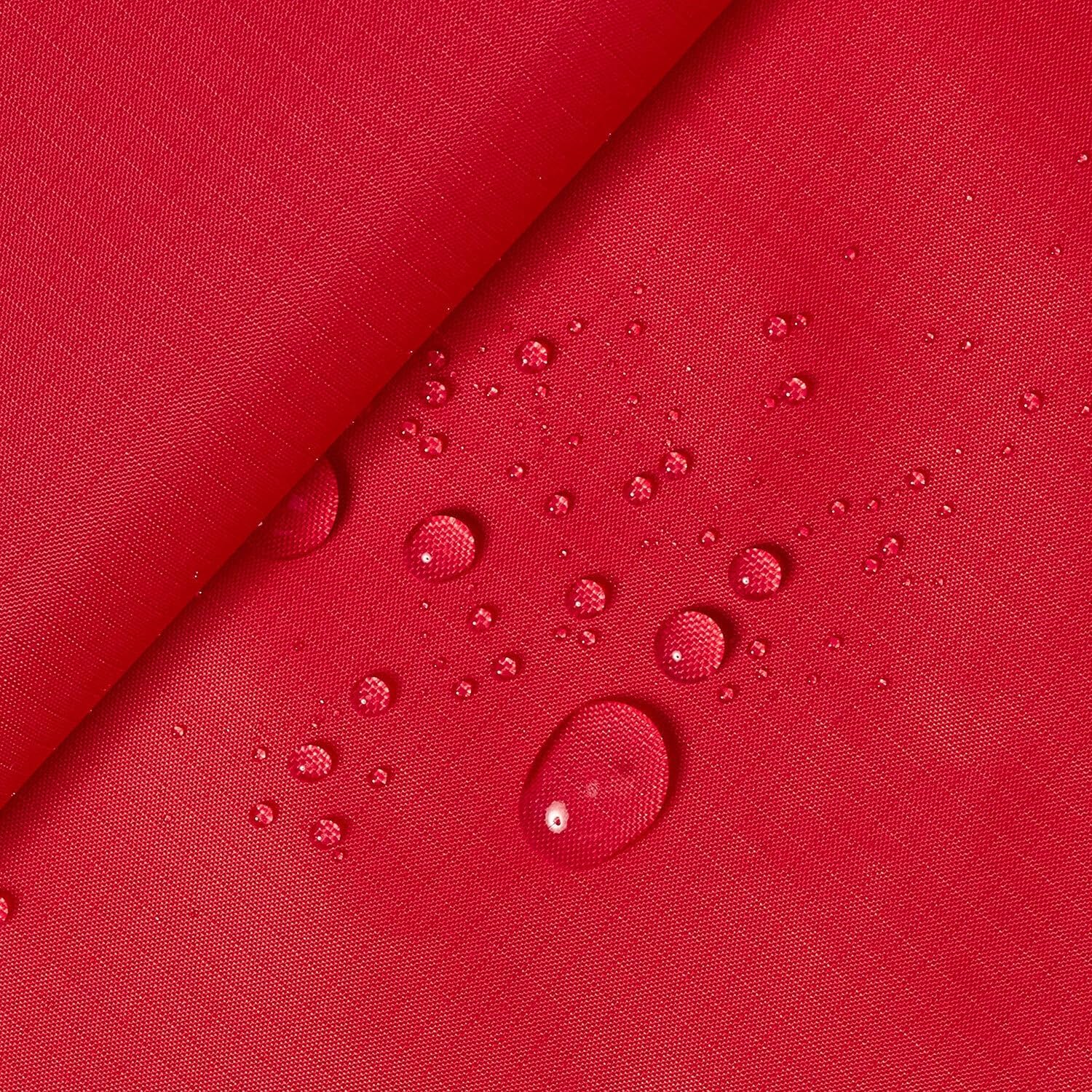 Ottertex Nylon Ripstop Fabric PU Coated 70 Denier 1.9oz 62/63" Wide Waterproof Tent Water Repellent Dustproof Airtight Inflatable Flag Tarp Cover Excellent Fabric for Kites (5 Yard, Red)