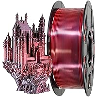 Vista 16 de MIKA3D Paquete de 6 carretes de filamento bicolor para impresora 3D de 1.75mm, filamento de seda PLA para impresión 3D