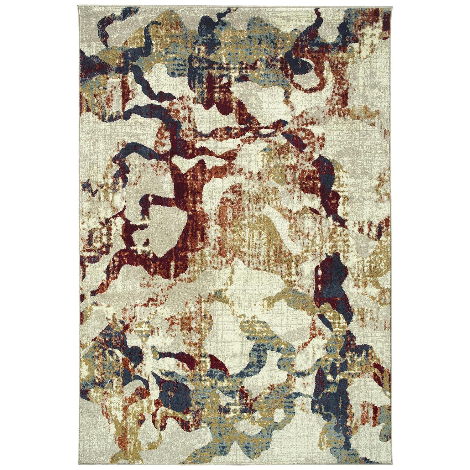 Kaleen Tallah Collection 8'2" x 12'5" Transitional Abstract Area Rug ,Ivory