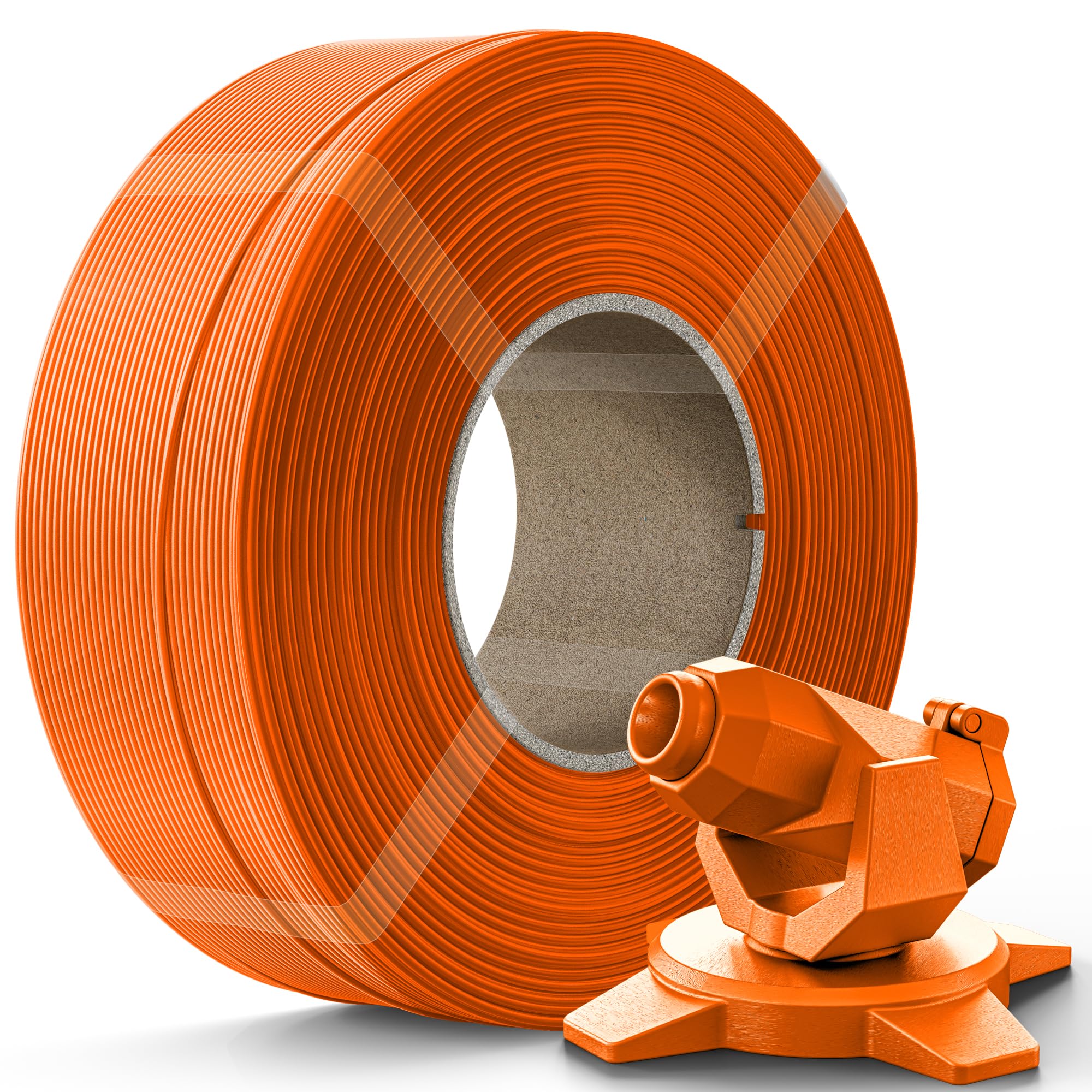 Creality PETG Filament Refill 1.75mm 3D Printer Filament, 1kg (2.2lb) Refilament for Bambu Lab Reusable Spool, Dimensional Accuracy ±0.03mm, Orange