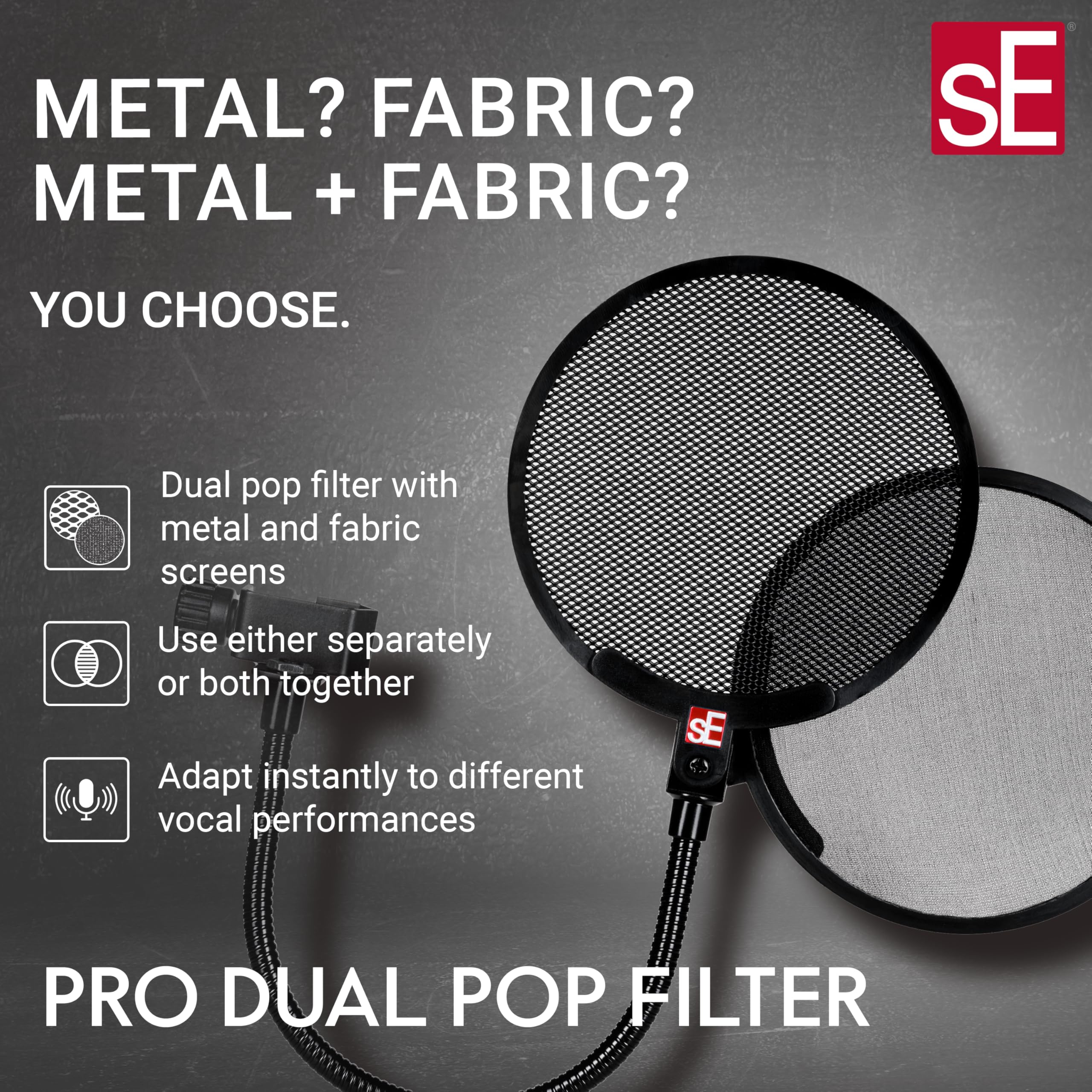 Dual Pro Pop Shield - Paravento microfono