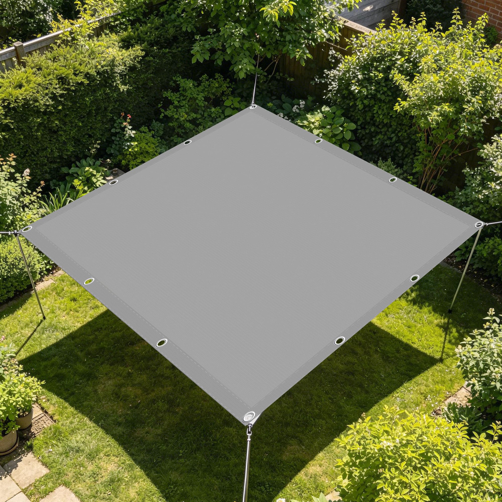 Toile d'ombrage 1.5 x 2.6 m antidéchirure et haute protection UV pour jardin