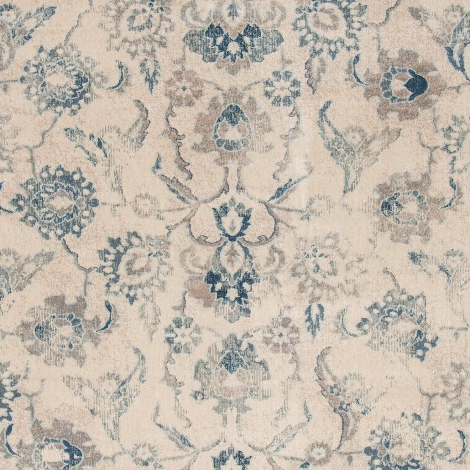 Safavieh Traditional Indoor Woven Runner Area Rug, Vintage Collection, VTG115, in Stone / Blue - Image 5