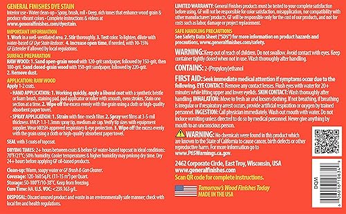 Vista 33 de General Finishes Tinte, DQR Empire Red