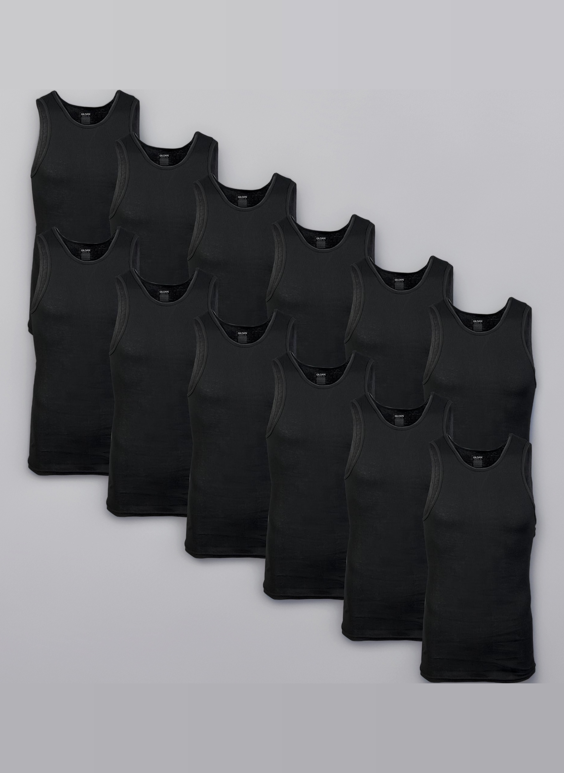 GILDAN Men's A-Shirts, 5-Pack Undershirt (Pack of 5)