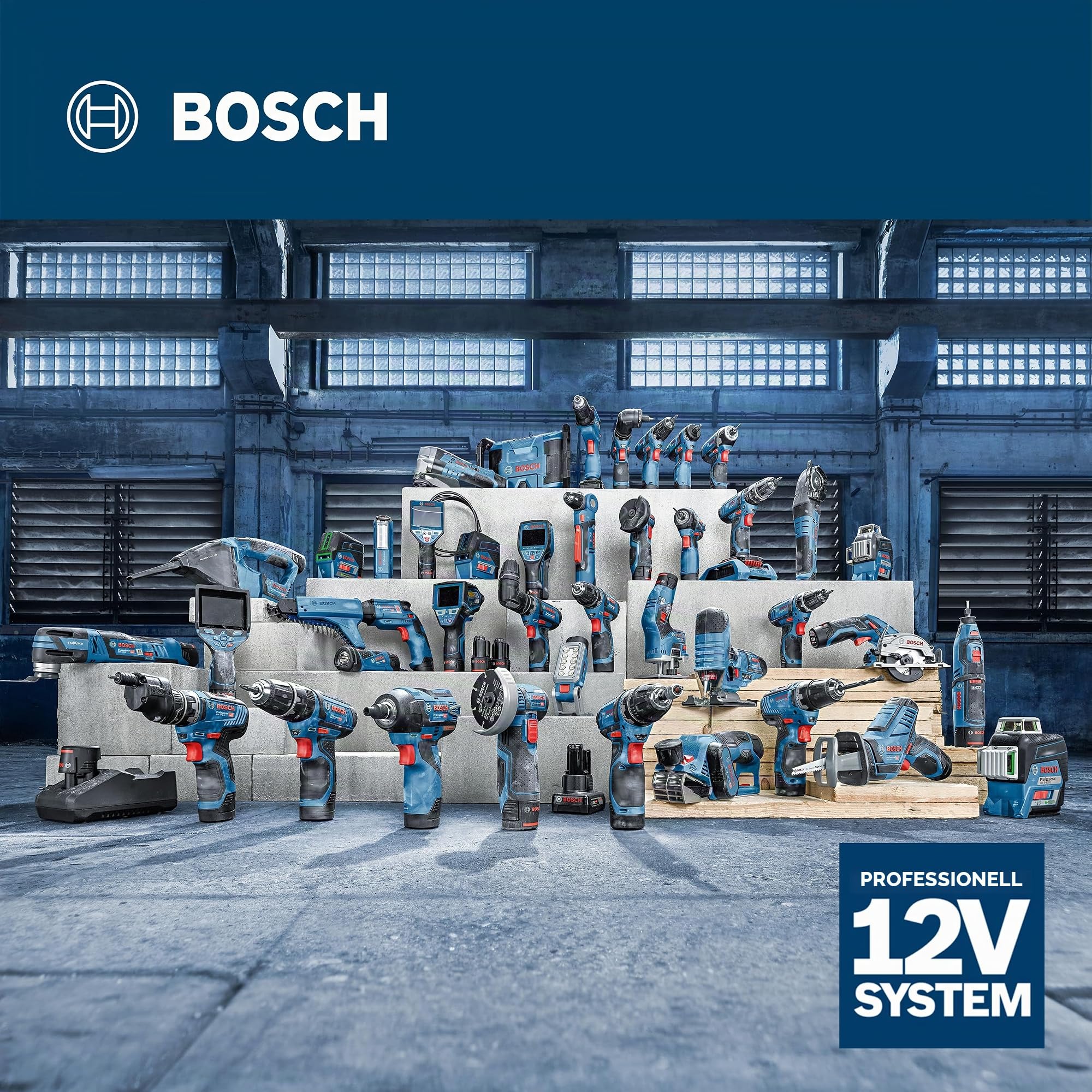 Bosch Professional 12V System Akku-Polierer GPX 12V-125 (inkl. Baretool mit montiertem 125 mm Klett-Stützteller, 125 mm Polier- und Scheuerschwamm)