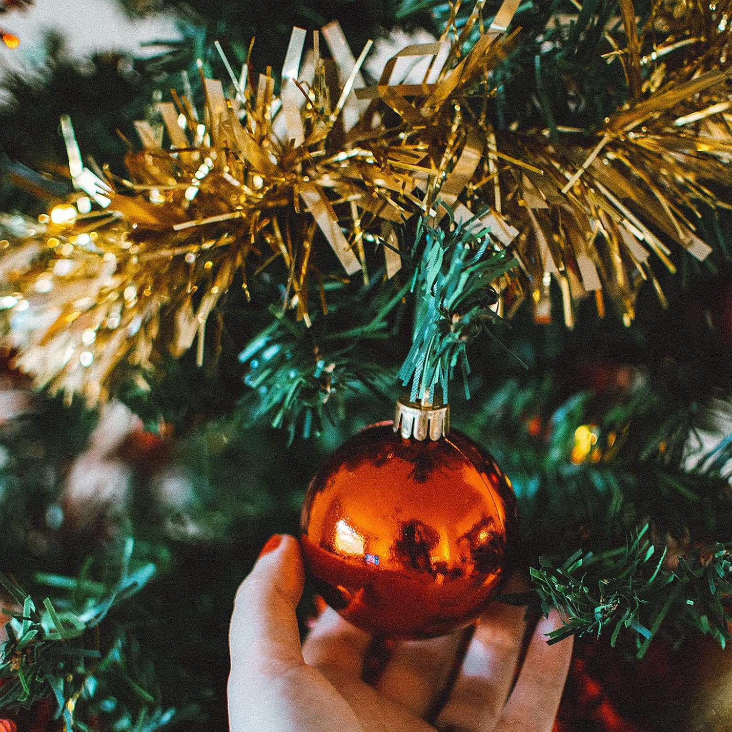 CANREVEL 4 Pieces 26.2 Ft Christmas Garland Metallic Shiny Twist Tinsel Garland Hanging Decorations for Christmas Tree, Mantle, Stairs Railing Decorations - Gold - Image 4