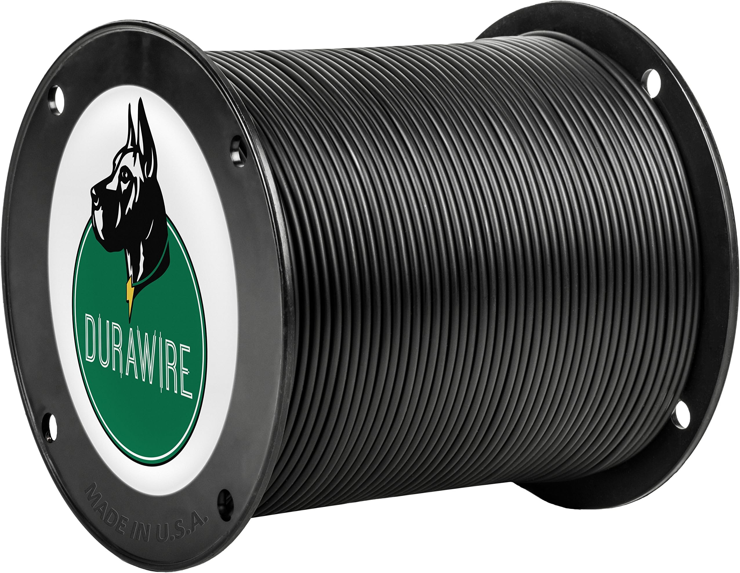 DuraWire - Solid Copper Core 1000 Foot Spool of 16 Gauge Wire with .045" Insulation - Heavy Duty Insulated Underground Boundary Wire for Electronic Pet Fence System