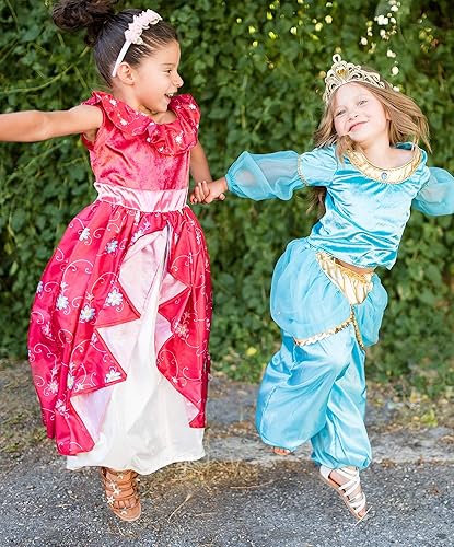 Miniatura 6 de Little Adventures Disfraz de princesa Oasis, lavable a máquina, para juegos de simulación y fiesta, sin purpurina