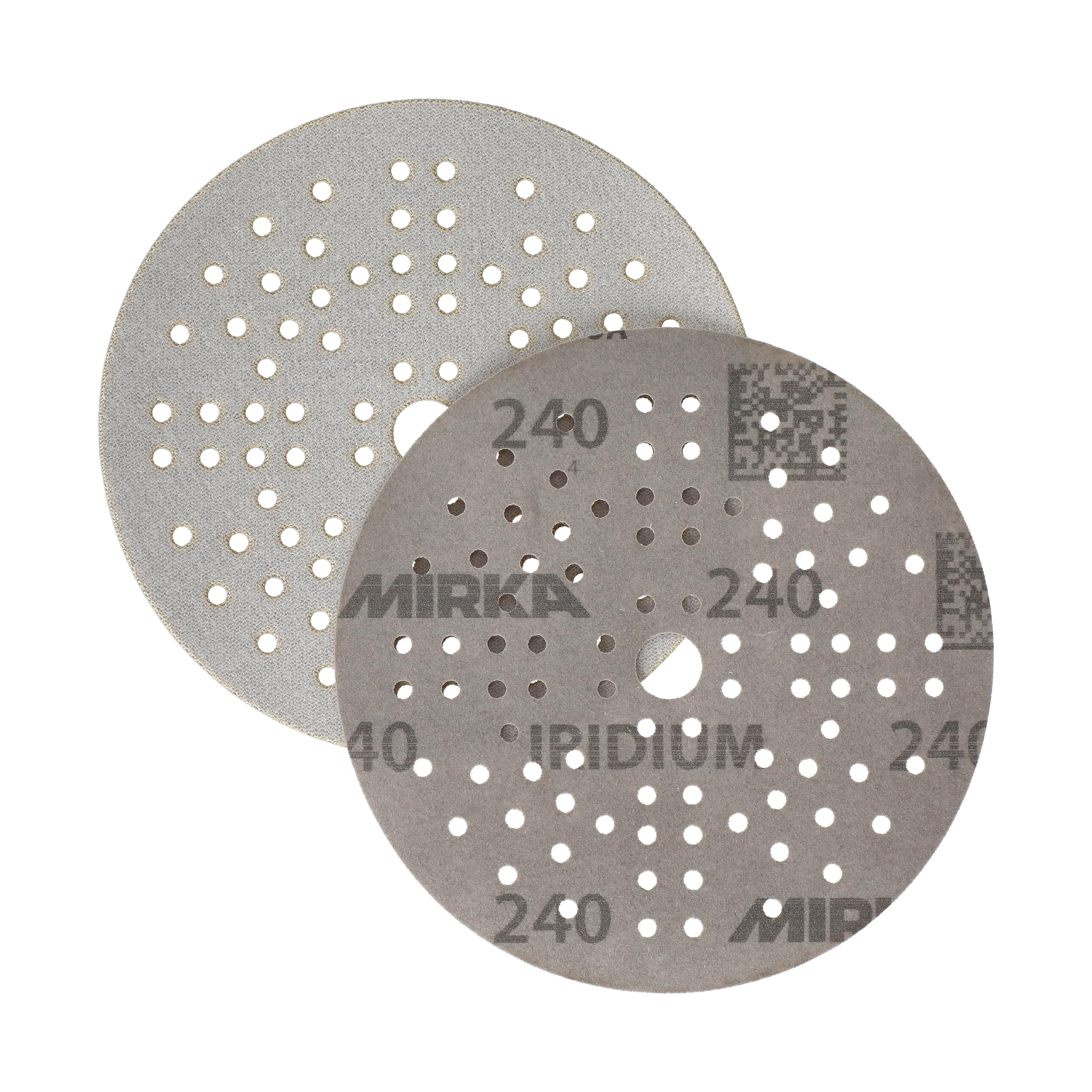 Mirka Schleifpapier Iridium Ø125mm Klett 89-Loch Korn 240 100 Stk