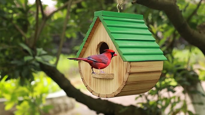 Amazon.com: STARSWR Bird House,Outdoor Birdhouse, Wooden