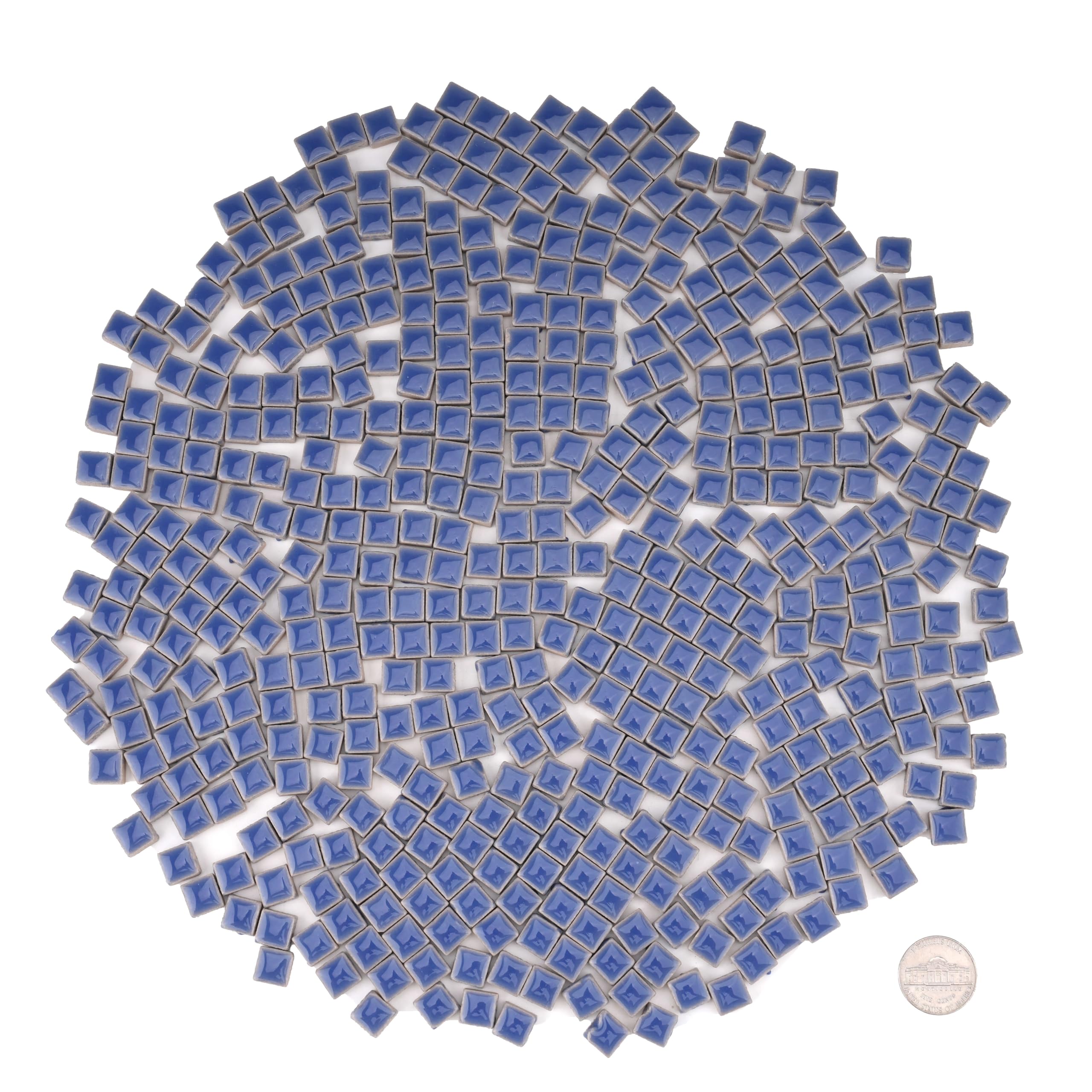 Azulejos de mosaico cuadrados de cerámica para manualidades, azulejos pequeños de 10 mm para manualidades y marcos detallados, suministros de mosaico esenciales, 1 libra/aproximadamente 450