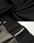 102 Inch Long Black Pinch Pleated 100% Blackout Curtains & Drapes, Farmhouse/Living Room/Bedroom Curtains 2 Panels Set, Thermal Insulated Window Room Darkening Curtain