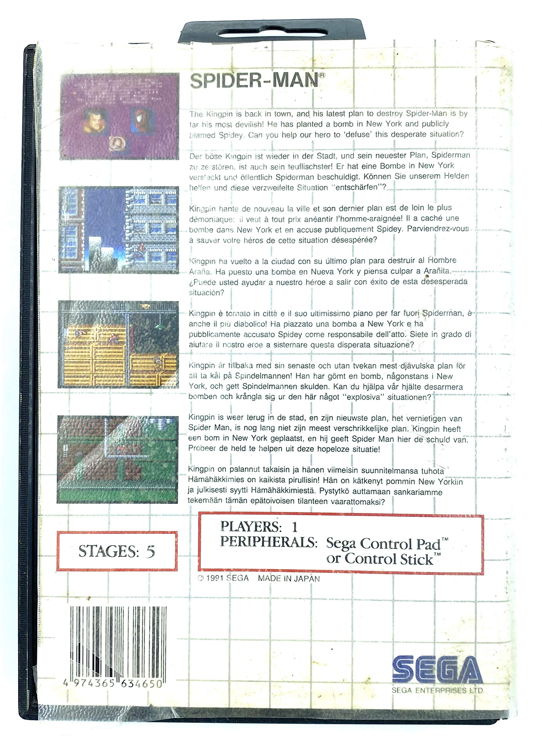 SEGA Master System - Spider-Man - PAL