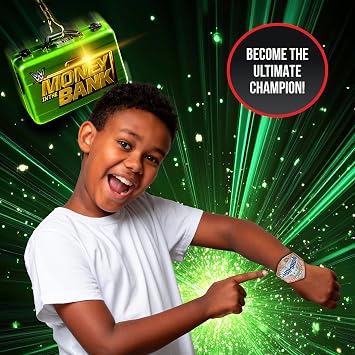Wow! Stuff: WWE Money in the Bank - Mega Mystery Pack - Surprise Items, Thumb War Superstars, Ring-Poster-Slap Band-Keychain Figure-Stickers, Kids 6+