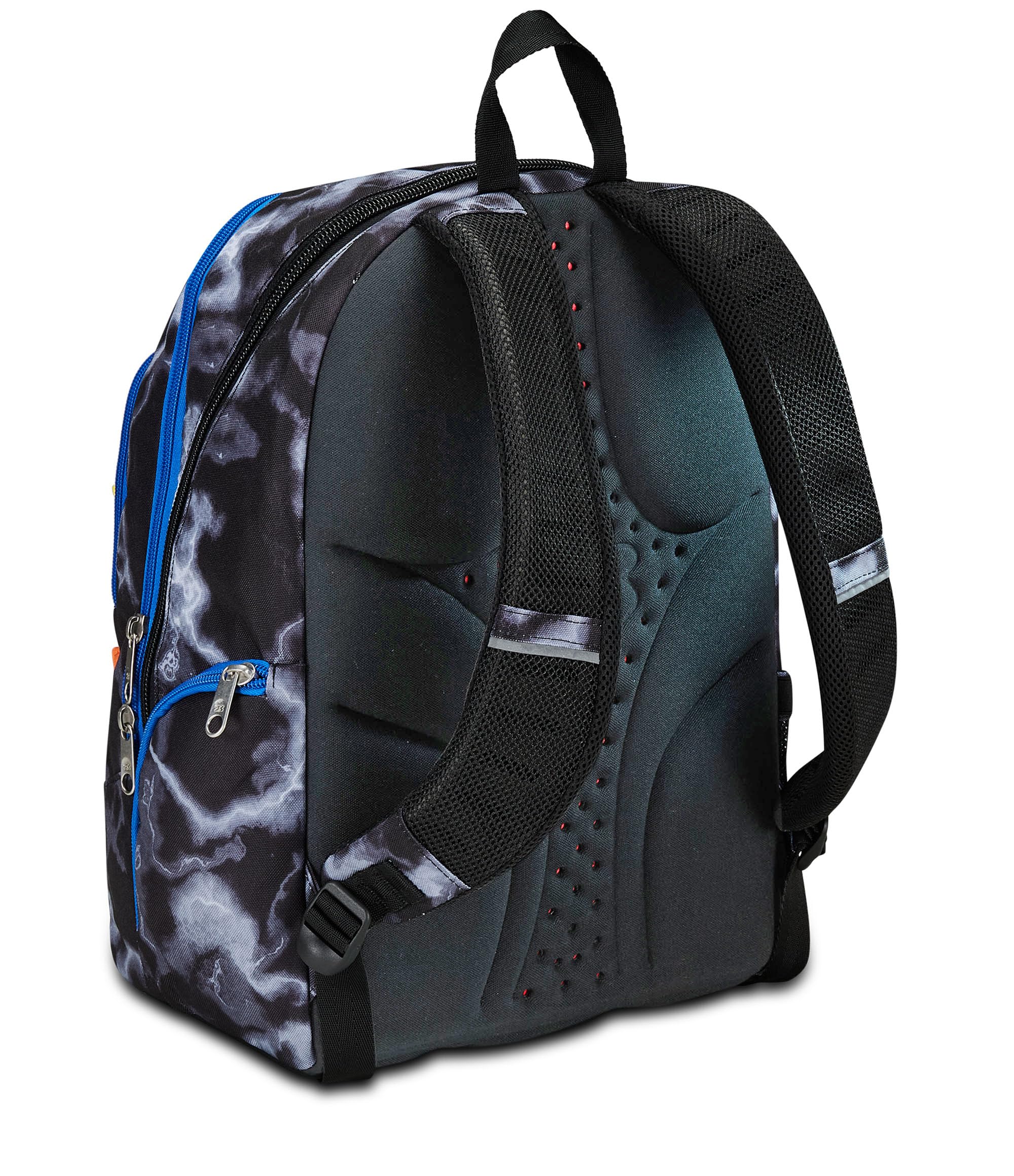 Seven Zaino Scuola Advanced, Nero Giallo, Mark On Boy, Zaino Doppio Scomparto Con Tasca Porta PC o Tablet, Tasca Porta Borraccia e Organizer, Zaino Scuole Medie e Superiori, Bambino Ragazzo