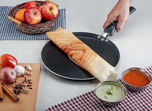 Miniatura 6 de Vinod Dosa TawaPlancha antiadherente, 11 pulgadas, (sartén para crepé)