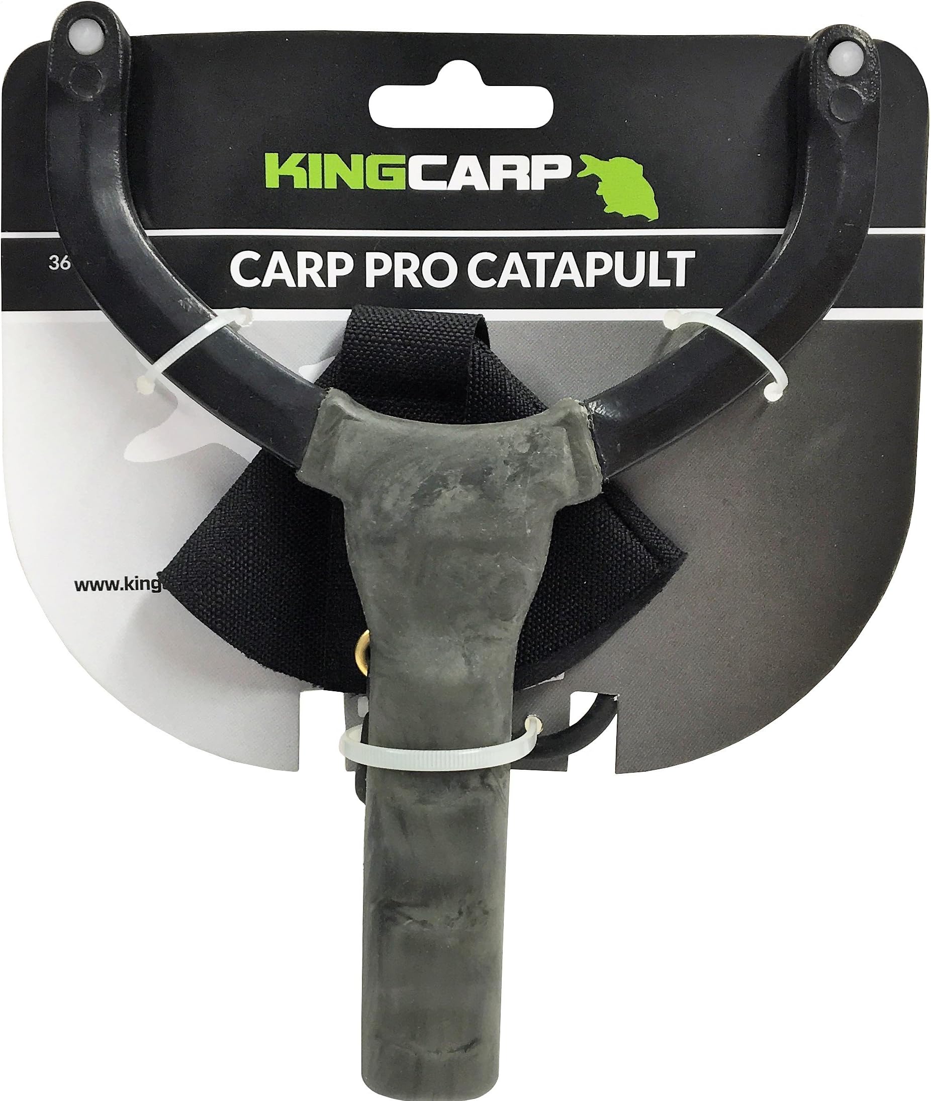 KING CARP - PRO CARP CATAPULT Heavy Duty Ergonomic Design with Generous Pouch Suitable for Boilies for the Serious Anglers with Extra Rigid Marbled Handles for Improved Distance and Accuracy Fishing Pult for Delivering Bait to your Swim [36-4678]