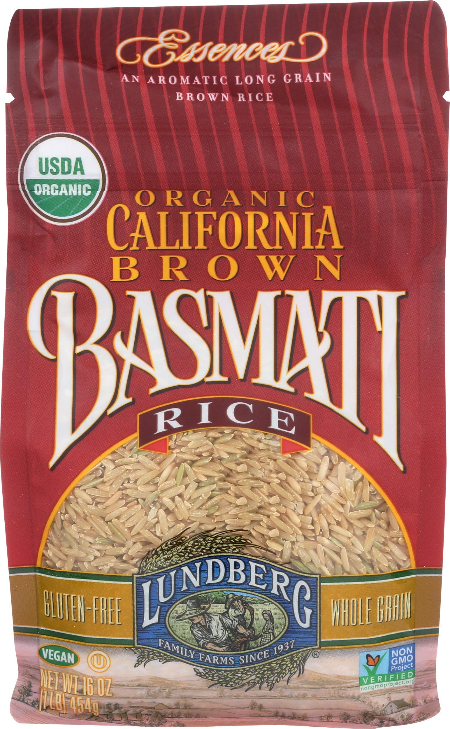 Family Farms Organic California Basmati Rice, Brown, 16 oz
