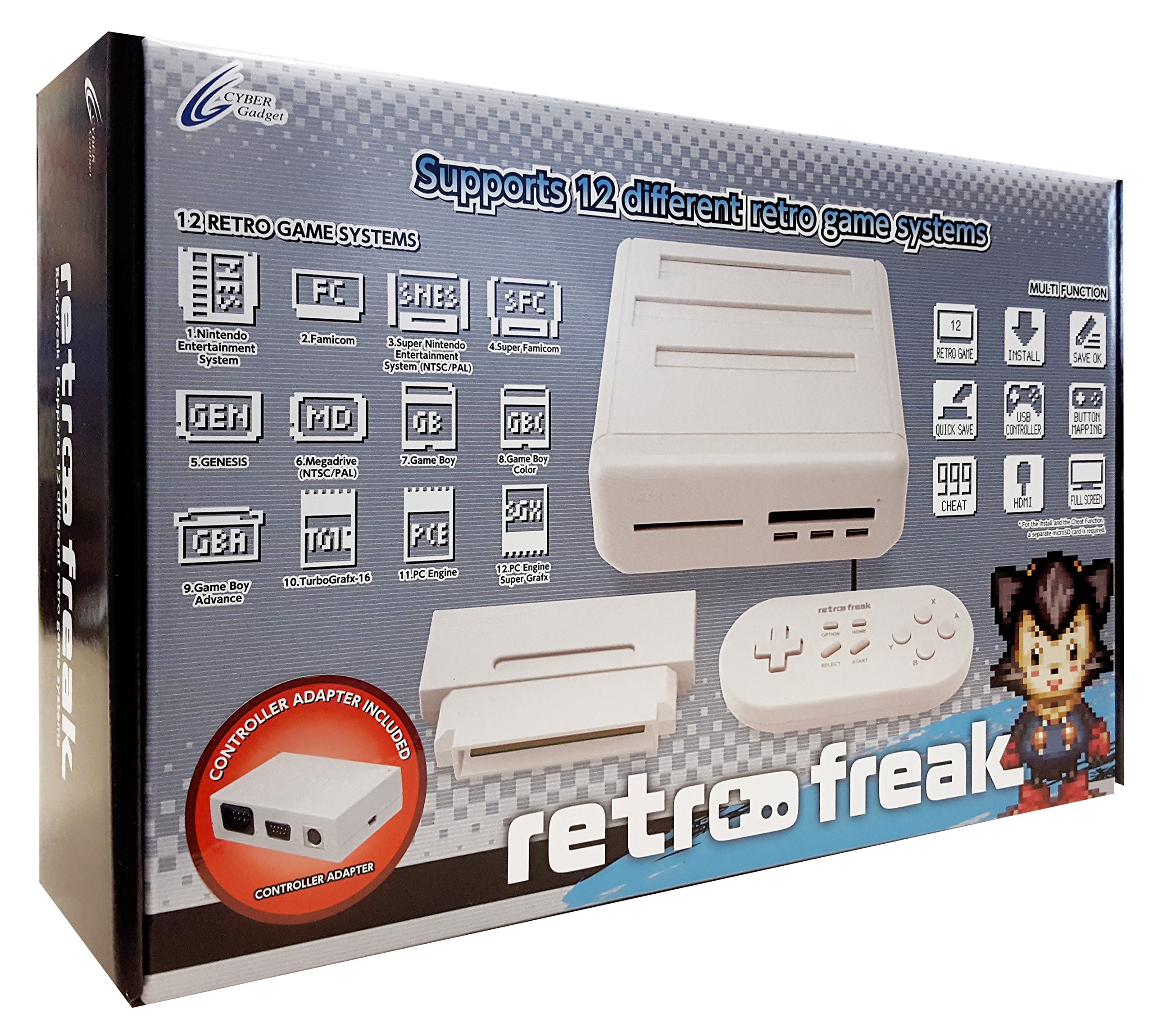 Retro Freak 12-1 Retro Games Console - Premium Edition (Cyber 