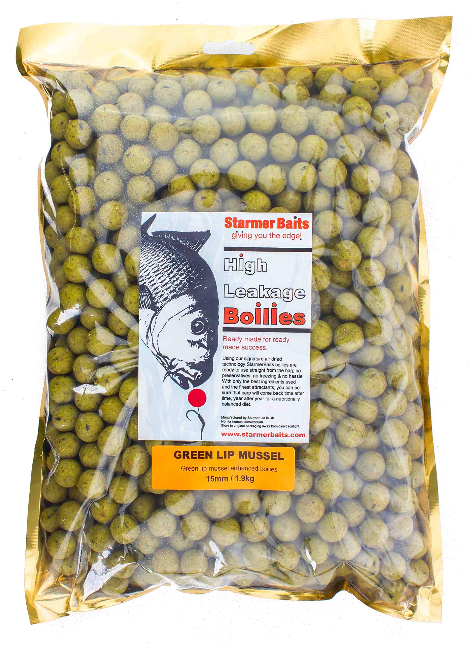 starmerbaits Boilies 15mm 1.9kg / Green lip mussel