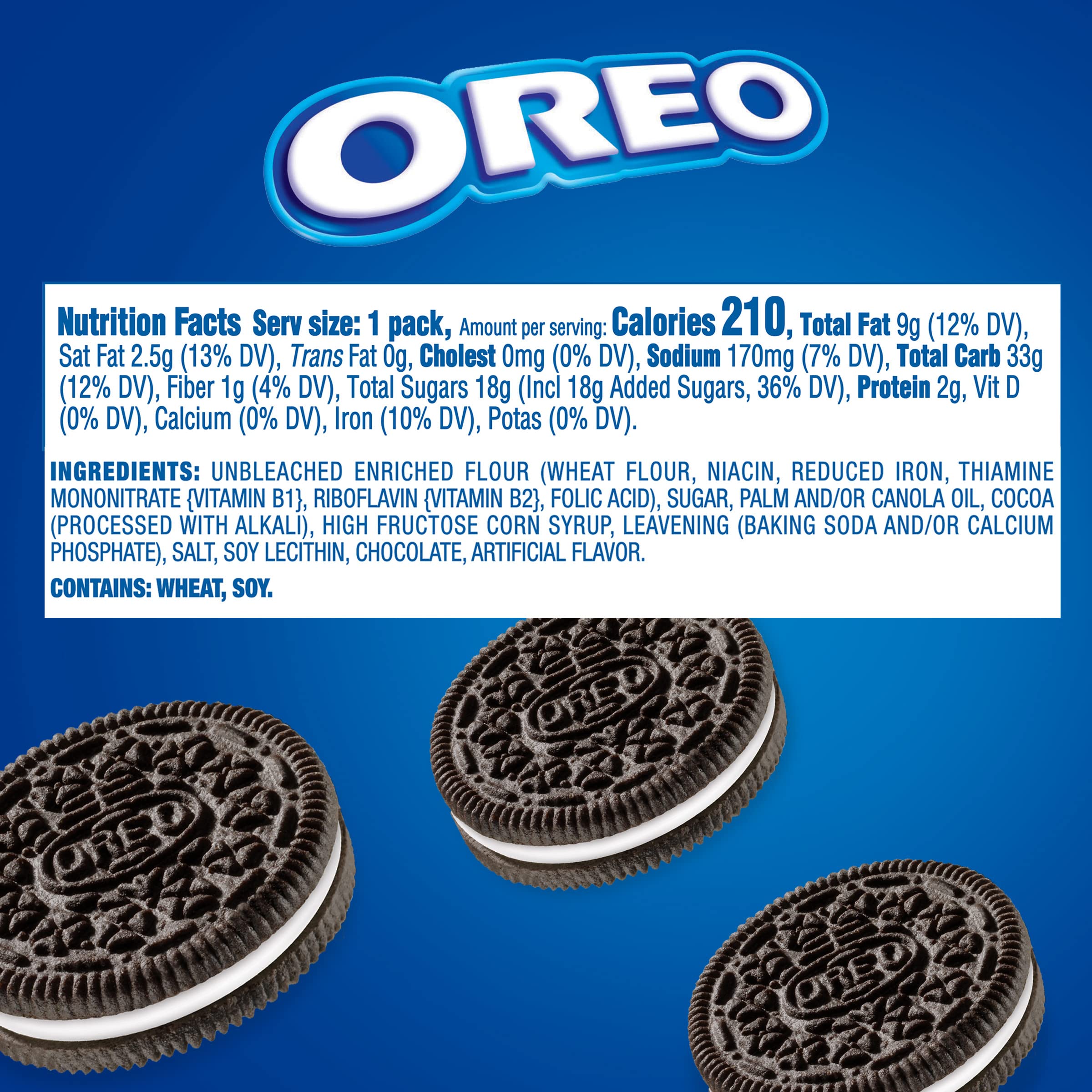 Buy OREO Chocolate Sandwich Cookies, 1.59 oz (Pack of 30) Online at